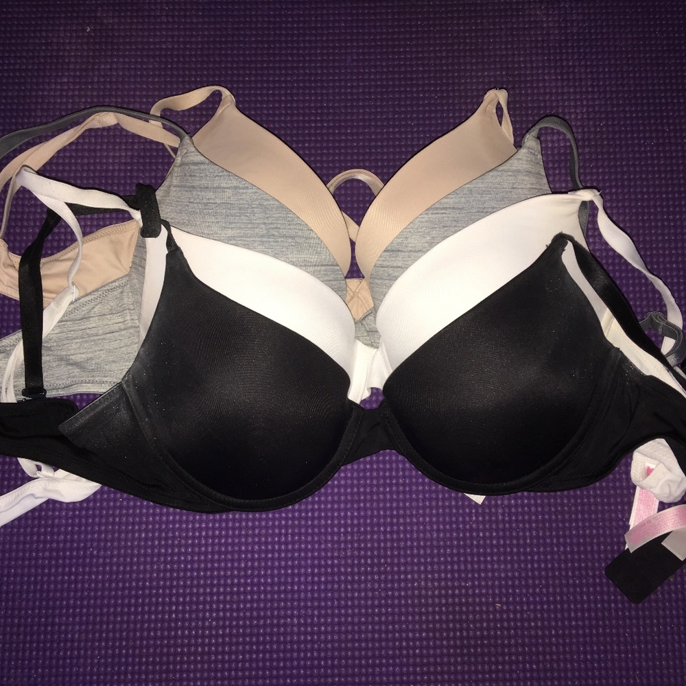 SET OF PINK WEAR-EVERYWHERE PUSH UP BRAS